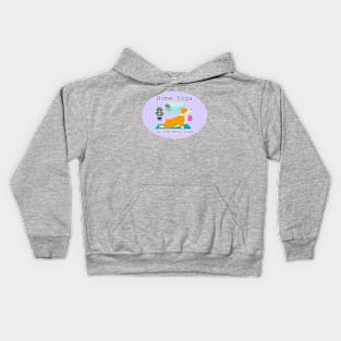 Home Yoga Corgi Kids Hoodie